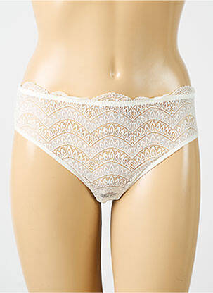Culotte tissage dentelle beige SIMONE PERELE femme