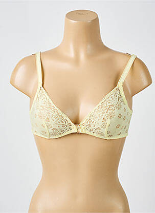 Soutien-gorge sans armature haut triangles jaune SIMONE X SIMONE PÉRÈLE femme