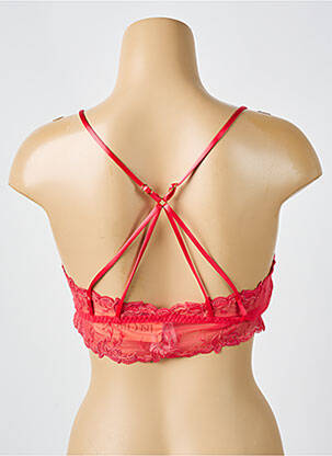 Soutien-gorge sans armature haut triangles rouge LISE CHARMEL femme