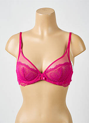 Soutien-gorge bretelle multi position haut soutien-gorge emboitant rose SIMONE PERELE femme