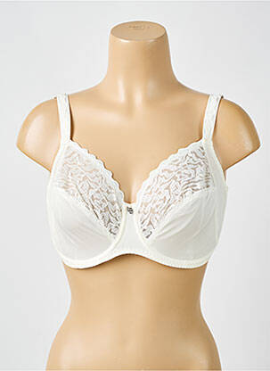 Soutien-gorge effet matière satinée haut soutien-gorge emboitant beige LOUISA BRACQ femme