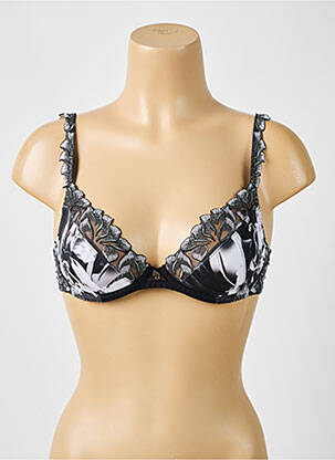 Soutien-gorge effet matière satinée haut soutien-gorge emboitant gris LOUISA BRACQ femme