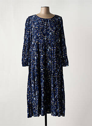 Robe longue manches longues manches longues bleu NOA NOA femme