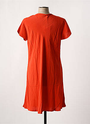 Robe courte manches courtes manches courtes orange MASAI femme