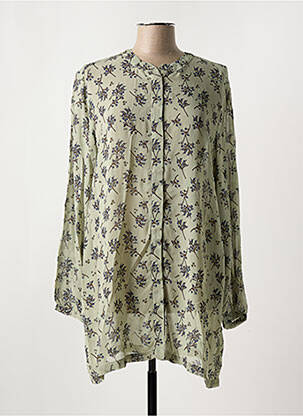 Tunique manches longues légère et transparente vert MASAI femme