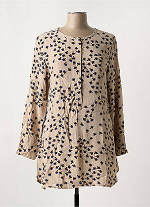 Tunique manches longues légère et transparente beige MASAI femme