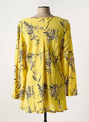 Tunique manches longues légère et transparente jaune MASAI femme