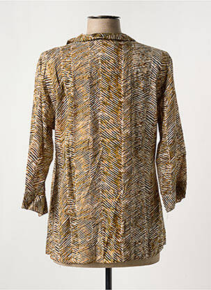 Blouse manches 3/4 manches 3/4 marron MASAI femme