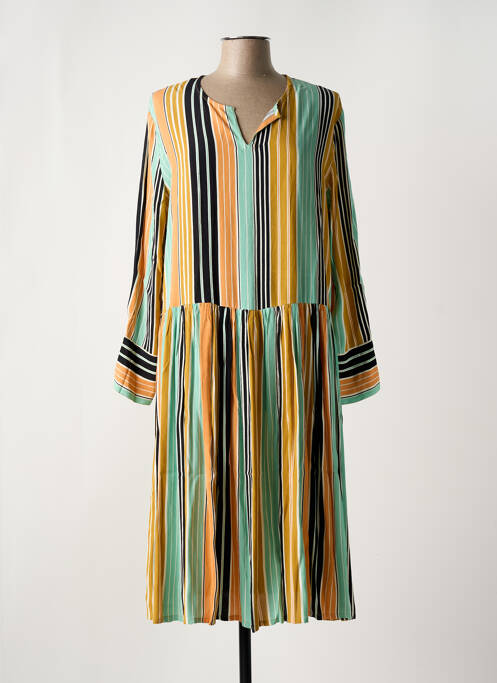 Robe mi-longue jaune MASAI pour femme