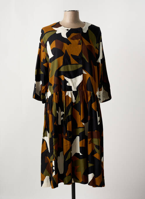 Robe mi-longue noir MASAI pour femme