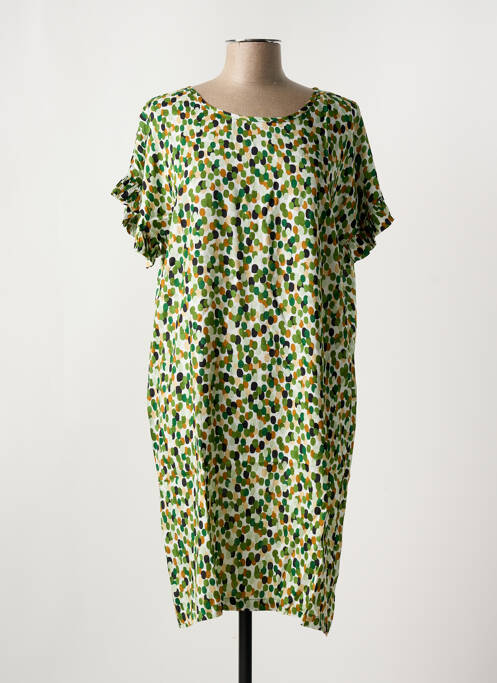 Robe mi-longue vert MASAI pour femme