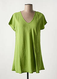 Tunique manches courtes coupe cintrée vert MASAI femme