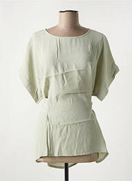 Tunique manches courtes légère et transparente vert MASAI femme