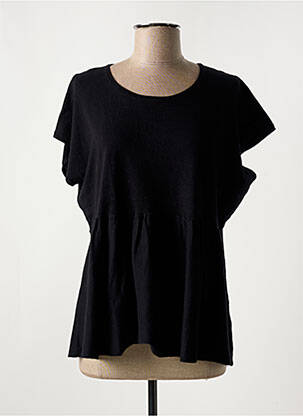 T-shirt stretch manches courtes noir MASAI femme