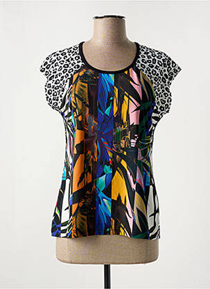 T-shirt stretch manches courtes noir TELMAIL femme