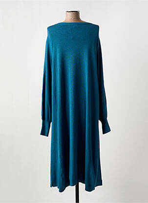 Robe mi-longue manches longues manches longues bleu MASAI femme