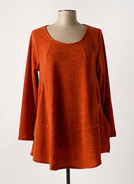 Tunique manches longues col rond orange G!OZE femme