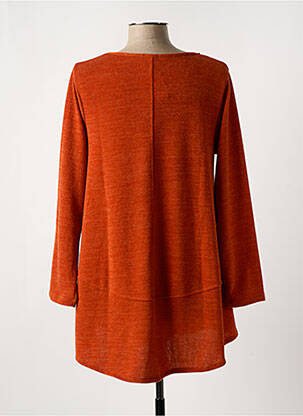Tunique manches longues col rond orange G!OZE femme