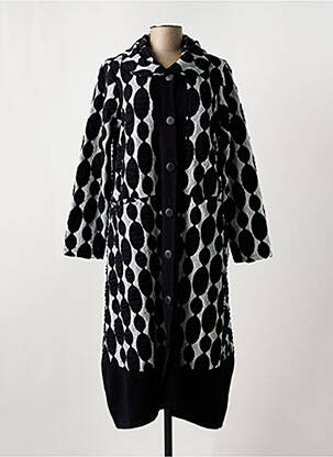 Manteau long coupe cintrée sans capuche noir G!OZE femme
