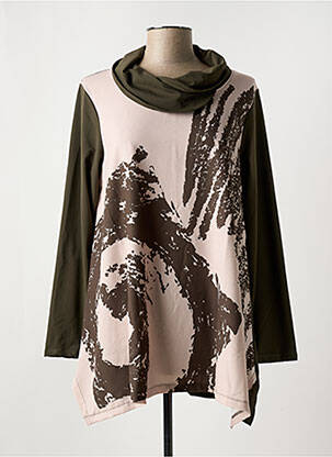 Tunique manches longues imprimé fantaisie beige G!OZE femme