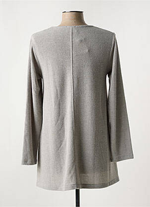 Pull stretch manches longues gris G!OZE femme