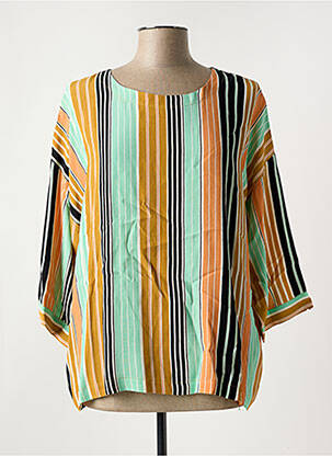 Blouse col rond manches 3/4 orange MASAI femme