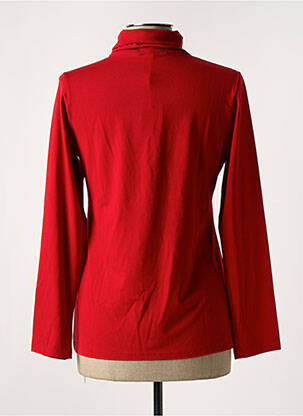 Sous-pull stretch manches longues rouge MALOKA femme