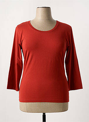 T-shirt stretch manches 3/4 orange MASAI femme