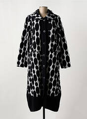 Manteau long noir G!OZE pour femme seconde vue