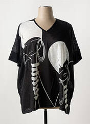 Tunique manches courtes noir G!OZE pour femme seconde vue