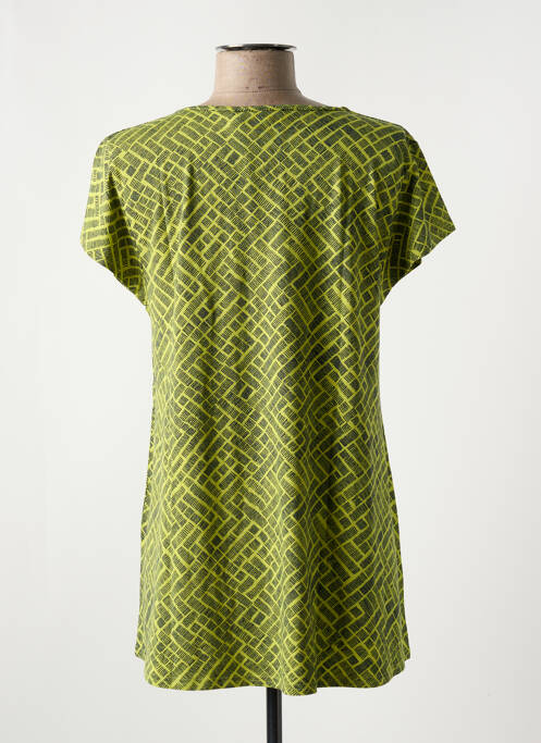 Tunique manches courtes coupe cintrée vert MASAI femme