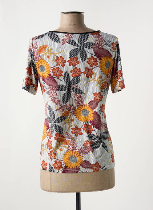 T-shirt stretch manches courtes orange TELMAIL femme