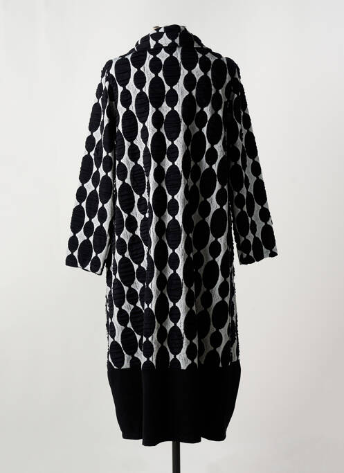 Manteau long coupe cintrée sans capuche noir G!OZE femme