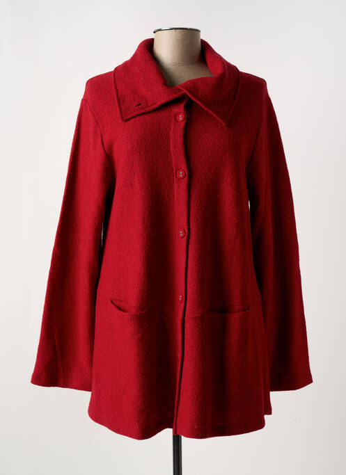 Manteau court rouge G!OZE pour femme
