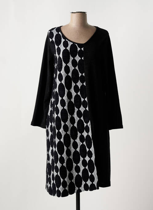 Robe mi-longue noir G!OZE pour femme