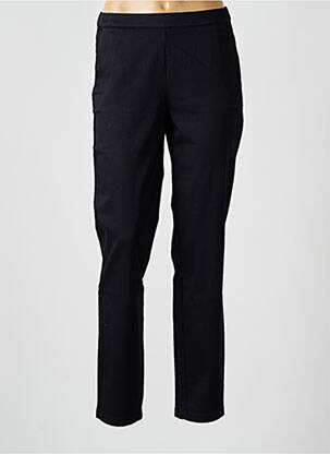 Pantalon droit taille élastique noir MASAI femme
