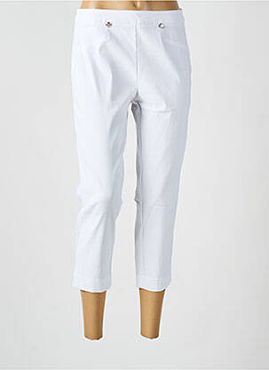 Pantacourt taille élastique blanc TELMAIL femme