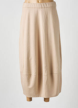 Jupe longue coupe droite beige MES SOEURS ET MOI femme