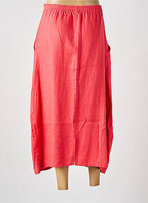 Jupe longue coupe droite rose KOKOMARINA femme