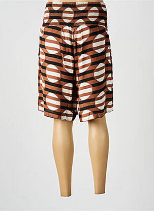Bermuda coupe droite marron MASAI femme