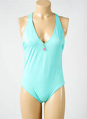 Maillot de bain 1 pièce bleu ANTIGEL pour femme seconde vue