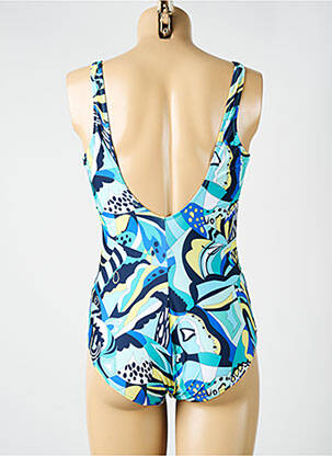 Maillot de bain 1 pièce imprimé fantaisie bleu ANTIGEL femme
