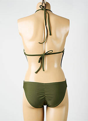 Maillot de bain 1 pièce stretch haut soutien-gorge moulé vert YSABEL MORA femme