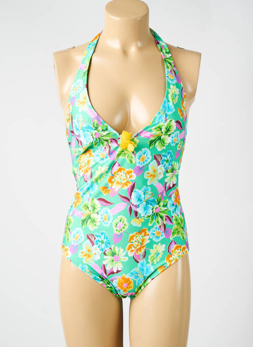 Maillot de bain 1 pièce vert ANTIGEL pour femme
