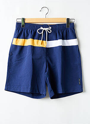 Short de bain tissage popeline bleu YSABEL MORA homme