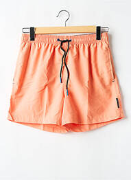 Short de bain tissage popeline orange YSABEL MORA homme