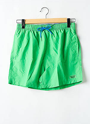 Short de bain tissage popeline vert YSABEL MORA homme