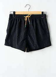 Short de bain tissage popeline noir YSABEL MORA homme