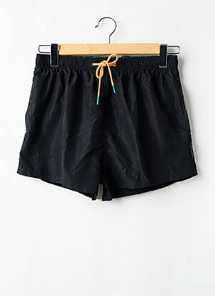 Short de bain tissage popeline noir YSABEL MORA homme