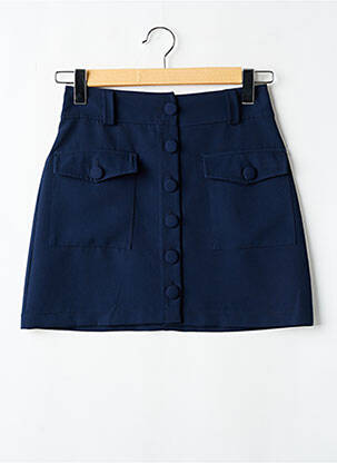 Jupe courte poches bleu CHARMING GIRL femme